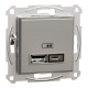 Подвійна USB зарядка 2.4 A Asfora бронза (EPH2700369)