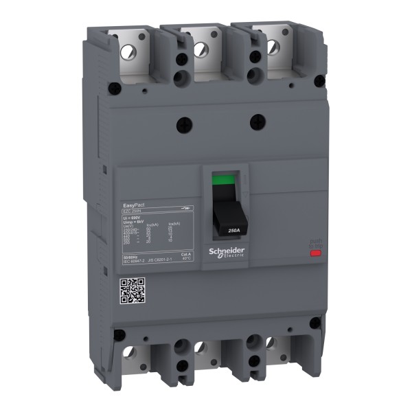 Автоматический выключатель в литом корпусе EasyPact EZC250N 3P3T 25кА 125А (EZC250N3125)