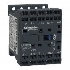 Контактор TeSys K 3P 9А НВ =24В ПРУЖ/ЗН (LP1K09103BD3)