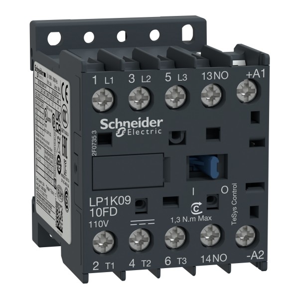 Контактор TeSys K 3P 9A НВ =110В ГВИНТ (LP1K0910FD)