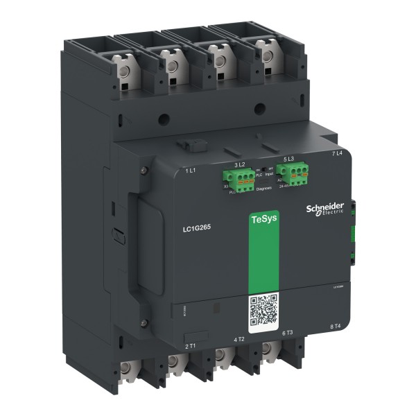 Контактор TeSys G400A 4P 24-48 AC/DC+ПЛК (LC1G4004BEEA)