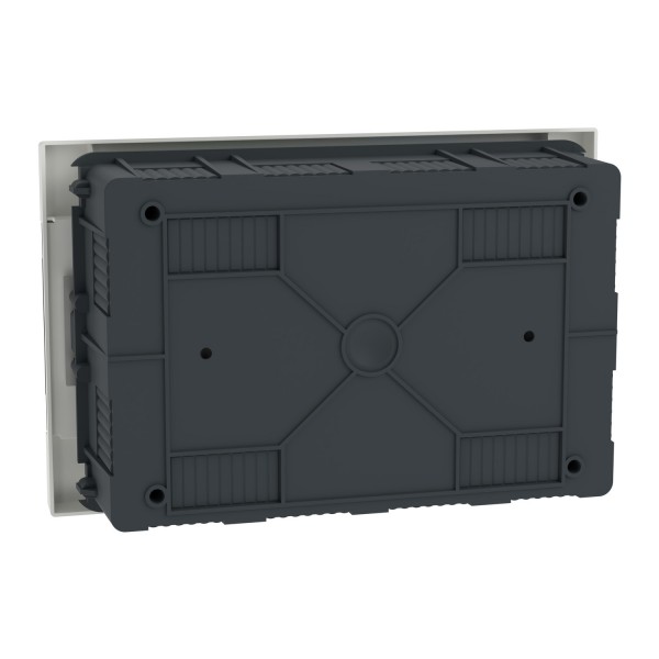 Щит пластиковий Easy9 EU, врізний, 1 ряд 12 модулів, димчасті двері (EZ9EUA112)