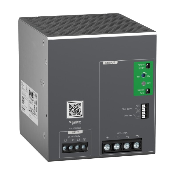 Блок живлення регулюємий, 380...500V AC, 48V, 20A, (ABLU3A48200)