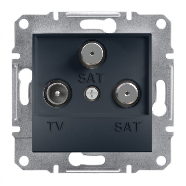 TV-SAT-SAT Розетка Кінцева Asfora Антрацит (EPH3600171)
