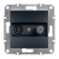 TV-SAT Розетка Конечная А Asfora Антрацит (EPH3400171)