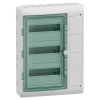 Модульний інтерфейсний щит, Mureva, 3x12 модулів, 5 отворів, (Ш)448мм x (В)460мм, клемний блок заземлення (13992)