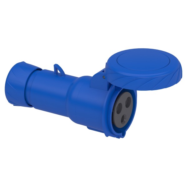 Кабельная розетка, быстрый монтаж 32А 2P+E IP67 250В (PKY32M723)