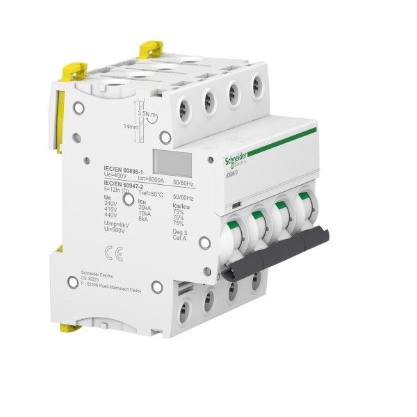 Автоматический выключатель iC60N 4P 40A D (A9F75440)