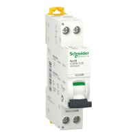 Автоматичний вимикач, Acti9 iC40N, 1P+N, 20 A, крива C, 6000 A (A9P54620)