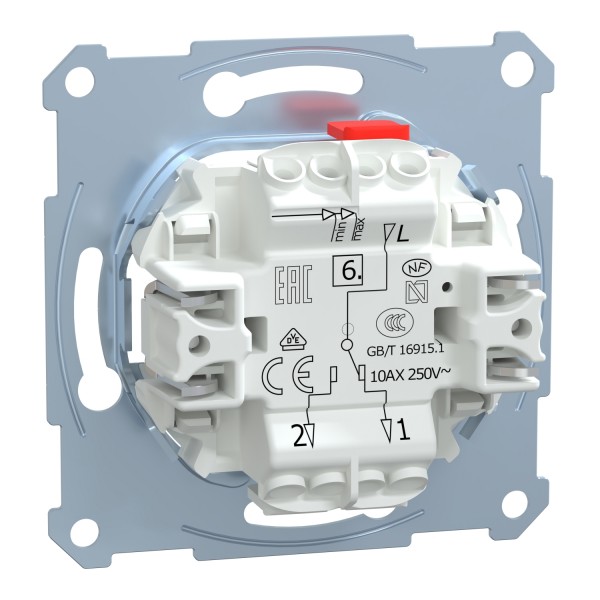 Механизм клавишного выключателя, проходной (MTN3116-0000)