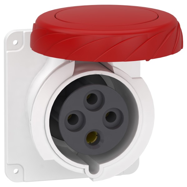 Розетка скрытого быстрого монтажа 32А 3P+E IP67 380В (PKY32G734)