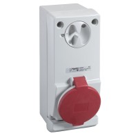 Розетка Unika с блоком - 32 A - 2P + E - 380...415 V AC - IP44 - wall (83045)