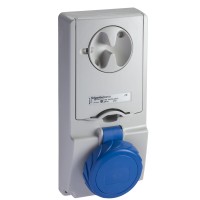 Розетка Unika с блоком - 16 A - 3P + N + E - 200...250 V AC - IP65 - panel (82183)