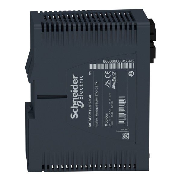 Керований мережевий комутатор Modicon, 8 портів для мідного кабелю, 4 гігабітні порти для мідного кабелю (MCSESM123F23G0)