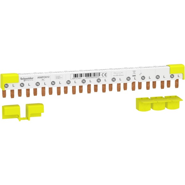 Шинка гребінчаста Schneider Electric, Acti9, 1L+N, 9 (A9XPC612)