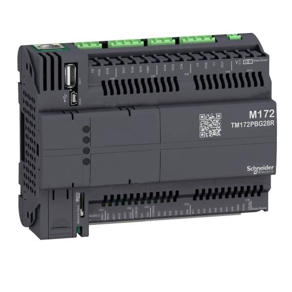 Modicon M172 программируемый логический контроллер 28 I/Os, Ethernet, Modbus (TM172PBG28R)