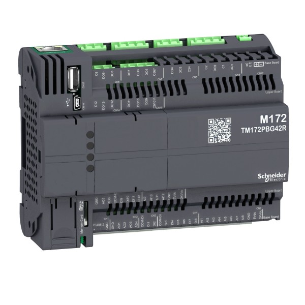 Modicon M172 программируемый логический контроллер 42 I/Os, Ethernet, Modbus (TM172PBG42R)