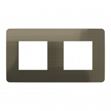 Рамка 2-постовая Unica New, Бронза/антрацит (NU280452)