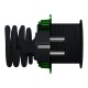 Настільний блок XS з розеткою DE та USB типу A, антрацит (INS44005)