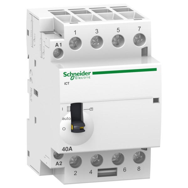 Контактор 40A 4NO 220/240В ~ 50Гц ручной (A9C21844)