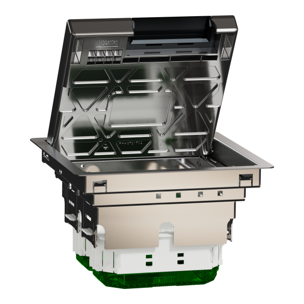 Напольный лючок, металлический, размер M, 4 модуля, Unica System+ (INS52121)