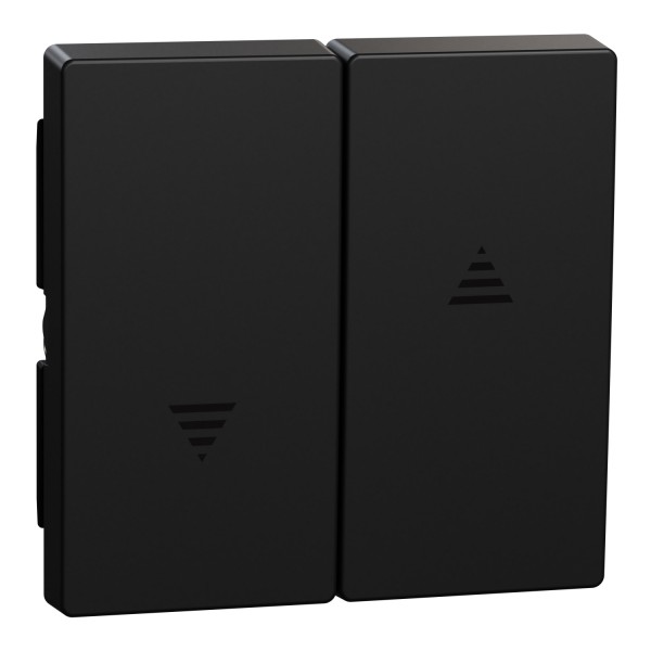 Клавиша двойная жалюзи Ocean Plastic System M черная матовая (MEG3855-0403)