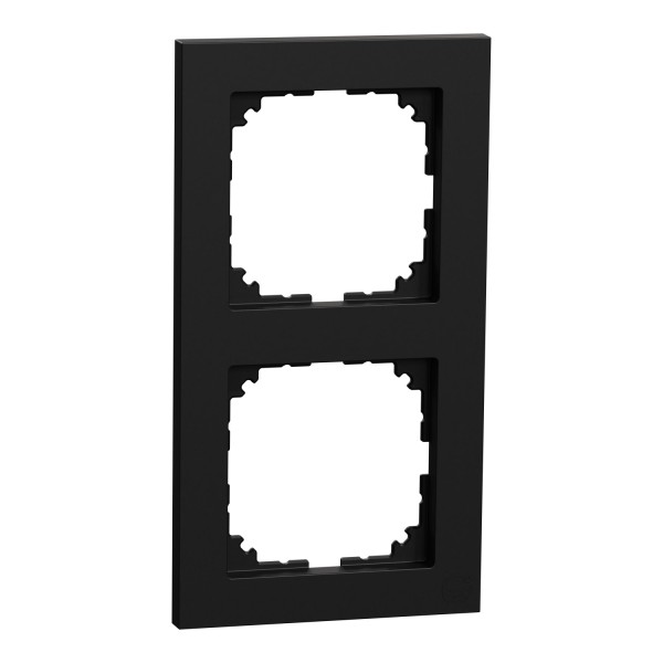 Рамка 2 постовая Ocean Plastic System M черная матовая (MEG4020-3603)