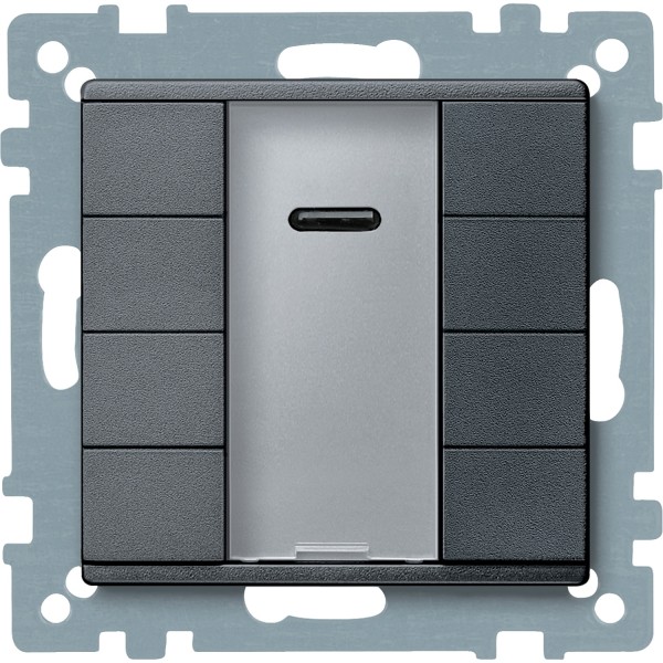 KNX кнопочный пост управления, 4 кнопки и ИК приемник, антрацит, System M (MTN627914)