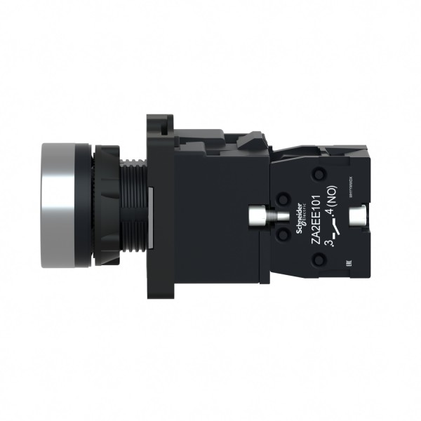 Кнопка с подсветкой со встроенной светодиодной лампой желтого цвета, 1NO (XA2EW35B1)