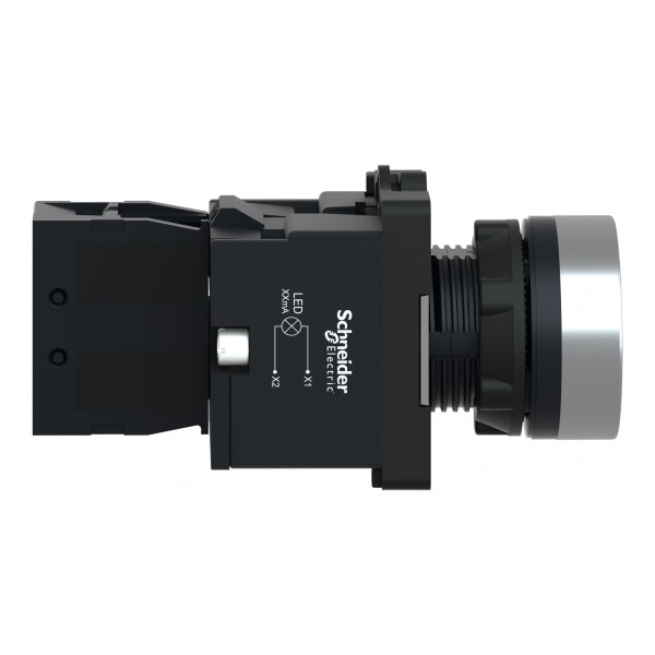 Кнопка с подсветкой со встроенной светодиодной лампой желтого цвета, 1NO (XA2EW35B1)