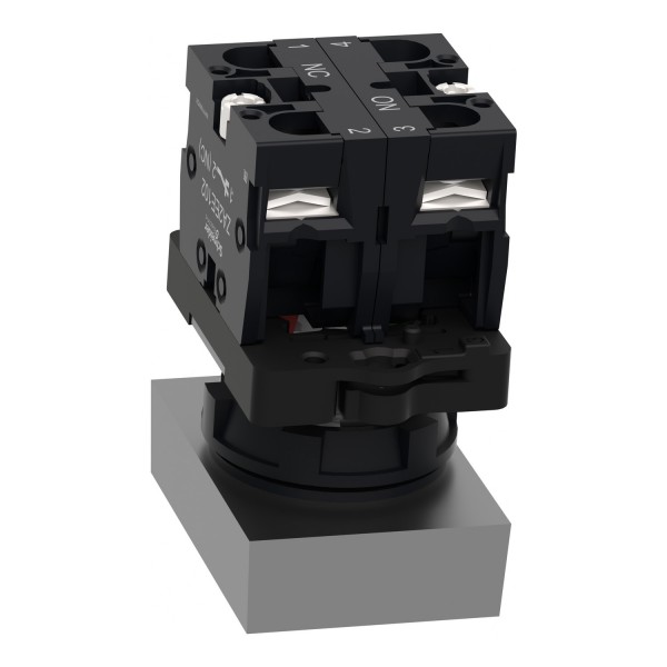 Двухголовая кнопка, Easy Harmony XA2, пластик, 22 мм, 1NO + 1NC (XA2EA7A3415)