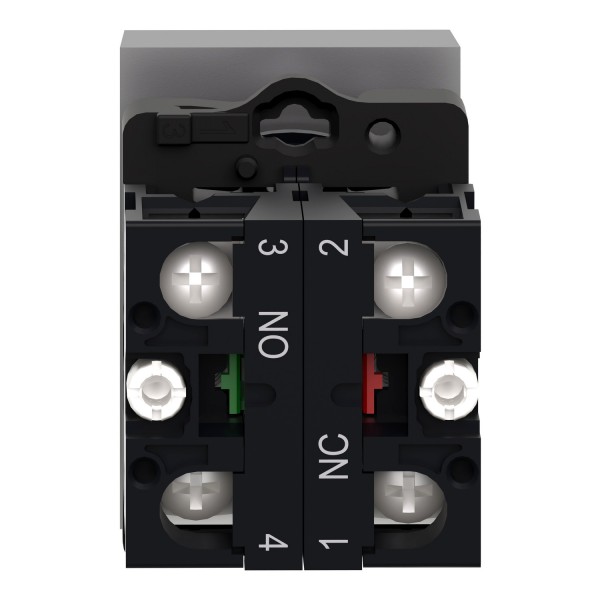 Двухголовая кнопка, Easy Harmony XA2, пластик, 22 мм, 1NO + 1NC (XA2EA7A3415)