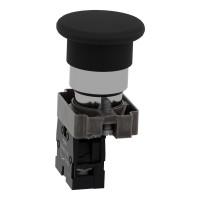 Кнопка, Easy Harmony XB2, метал, чорна, 1NO (XB2BC21C)