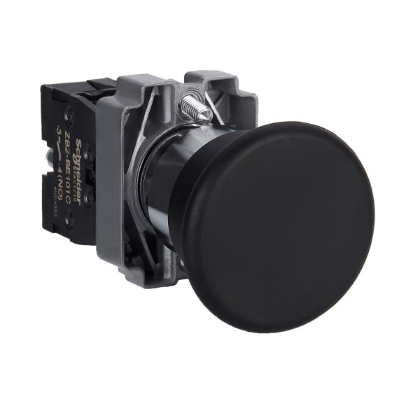 Кнопка, Easy Harmony XB2, металл, черная, 1NO (XB2BC21C)
