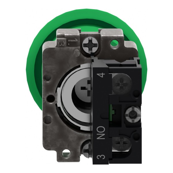 Кнопка Easy Harmony XB2, металл, зеленая, 1NO (XB2BC31C)
