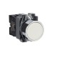 Кнопка, Easy Harmony XB2, металлическая, белая, пружинный возврат, 1NO (XB2BA11C)