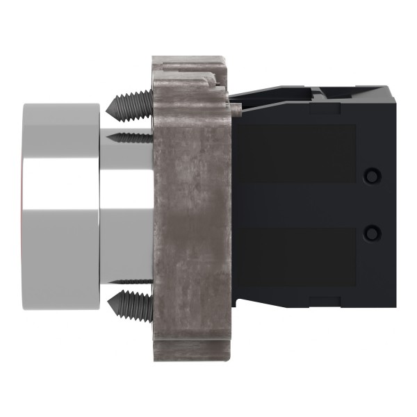 Кнопка, Easy Harmony XB2, металлическая, красная, пружинный возврат, 1NC (XB2BA42C)