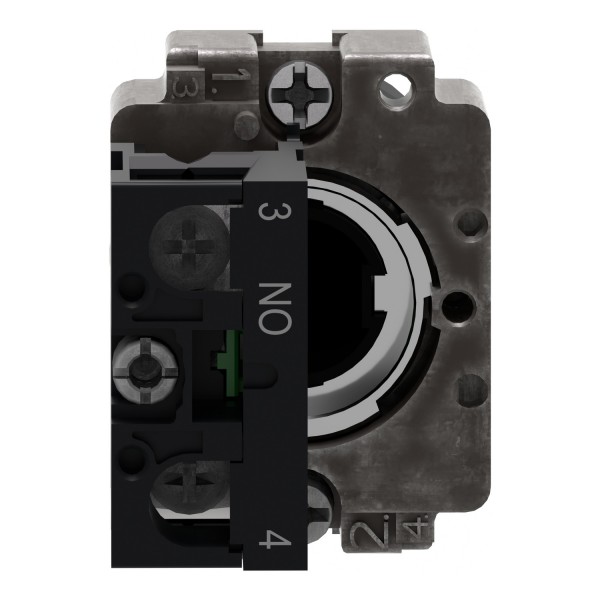 Кнопка, Easy Harmony XB2, металлическая, черная, пружинный возврат, 1NO (XB2BP21C)