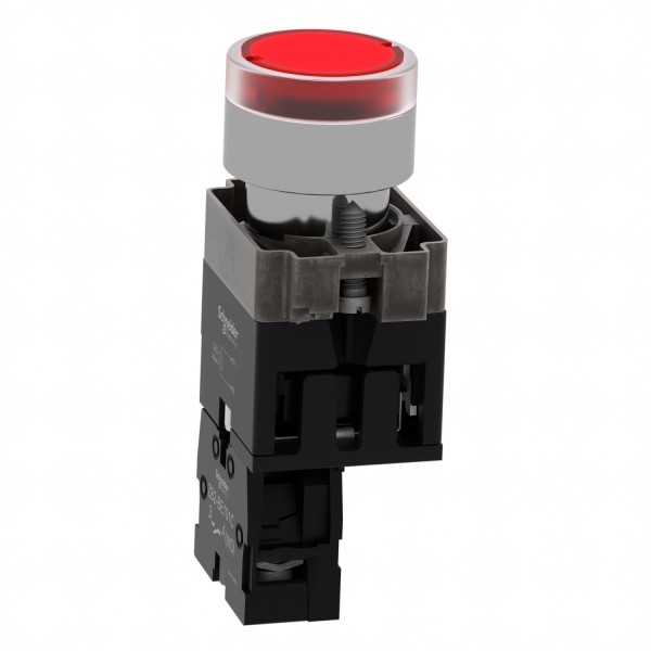 Кнопка с подсветкой, Easy Harmony XB2, пружинный возврат, 1NO (XB2BW34M1C)