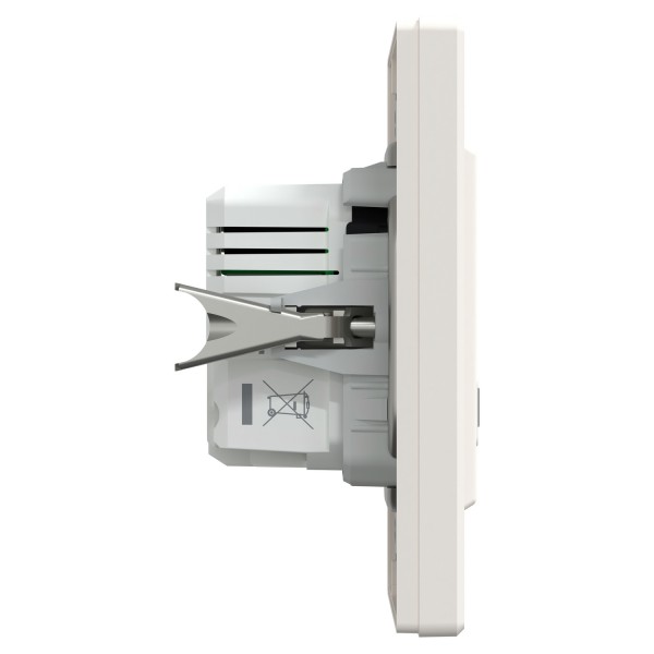 Подвійний зарядний пристрій USB, Asfora, тип A+C, 21 Вт, у комплекті, кремовий (EPH2700523)