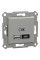 Подвійний зарядний пристрій USB, Asfora, тип A+C, 21 Вт, механізм з супортом, алюміній (EPH2700561)