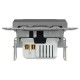 Двойное зарядное устройство для USB, Asfora, тип A+C, 21 Вт, механизм с суппортом, антрацит (EPH2700571)