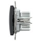 USB розетка, Sedna Design & Elements, тип A+C, 3 A, 21 Вт, чорний (SDD114405)