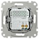 USB розетка, Sedna Design & Elements, тип A+C, 3 A, 21 Вт, чорний (SDD114405)