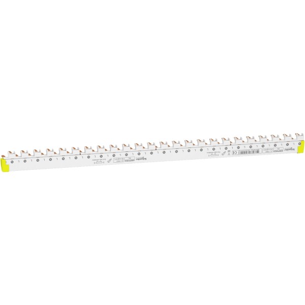 Acti9, гребінчаста шина нижня, 1L+N, ширина 9 мм, 24 модулі, 80А (A9XPH624)