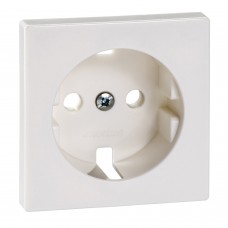 Накладка для розетки с заземлением SysM полярно-белая стойкая к царапинам (235199)