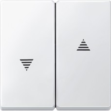 Накладка выключателя жалюзи SysM полярно-белая стойкая к царапинам (434419)