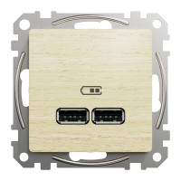 USB розетка A+A 2,1A Береза ​​Sedna Elements (SDD180401)