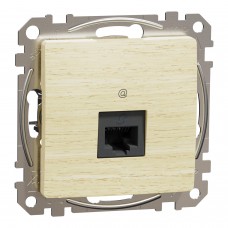 Комп'ютерна розетка RJ45 CAT 5E UTP, Береза Sedna Elements