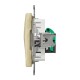 Комп'ютерна розетка RJ45 CAT 5E UTP, Береза Sedna Elements